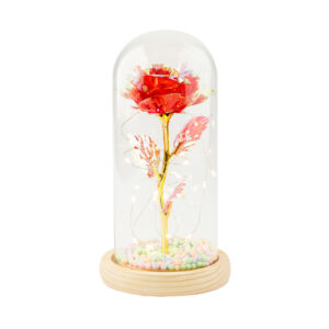 Wieczna Róża w Szkle LED –  Symbol Nieskończonej Miłości